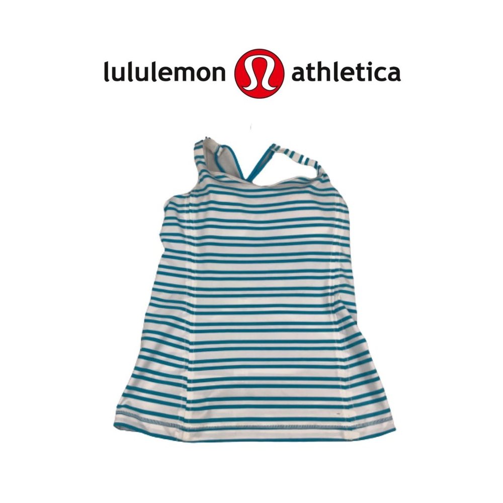 Lululemon Striped Yoga Top. Sz 8